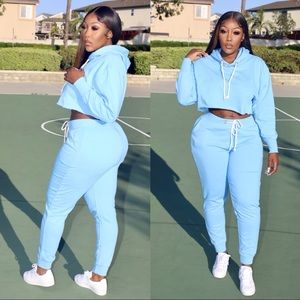 Sky Blue Sweatsuit ✨ prices are cheaper on our site ✨
